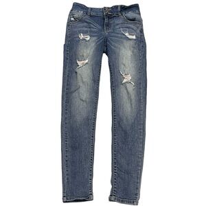 KanCan Los Angeles Denim Distressed Skinny Blue Jeans Style KC8103 Women’s 7  27